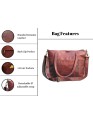 Women's Side Shoulder Crossbody Bag Genuine Leather Tote Bag Brown Daily Wear Office Bag